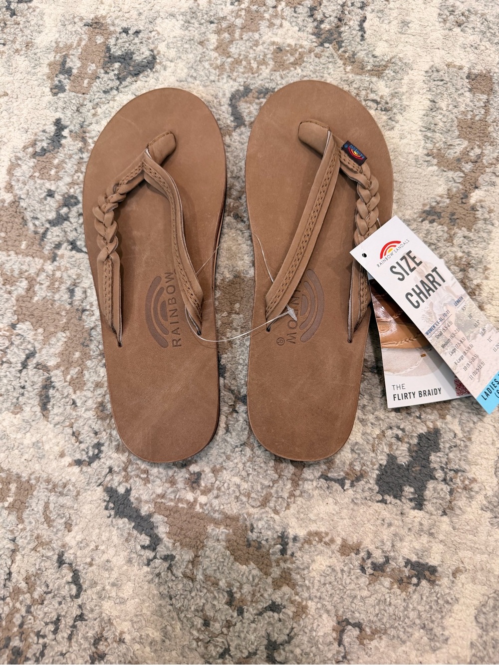 Rainbow flipflops - Picture 4 of 5
